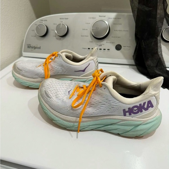 Hoka One Clifton 8 Blanc de Blanc size 7 Wide - Picture 1 of 4